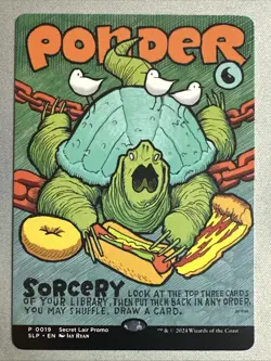 MTG / Ponder / SLP / #19 / Regular / Promo / NM - Image 1