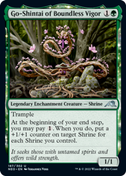 Go-Shintai of Boundless Vigor NM Kamigawa: Neon Dynasty MTG Magic The Gathering - Image 1
