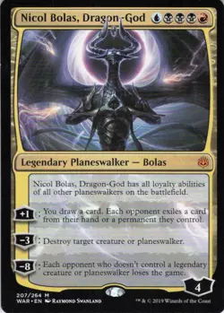 MTG Nicol Bolas, Dragon-God (207) | NM | War of the Spark {WAR} - Image 1