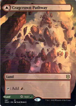 MTG Cragcrown Pathway (Borderless) (287) | NM | Zendikar Rising {ZNR} - Image 1
