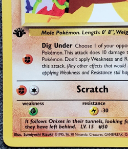 1st Edition Diglett - Team Rocket - #52/82 - Vintage Pokemon Card 2000 WOTC - Image 5