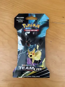 Pokemon TCG Sun & Moon Team Up Sleeved Booster Pack Factory Sealed Unweighted. - Image 1