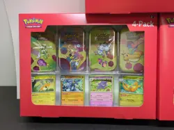 Pokemon TCG Scarlet & Violet 151 Mini Tin 4-Pack Sam’s Club Lot Of 3 Cosmos Holo - Image 2