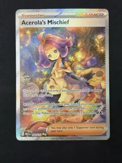 Pokemon Acerola's Mischief 183/132 Me01: Mega Evolution Holo NM - Image 1