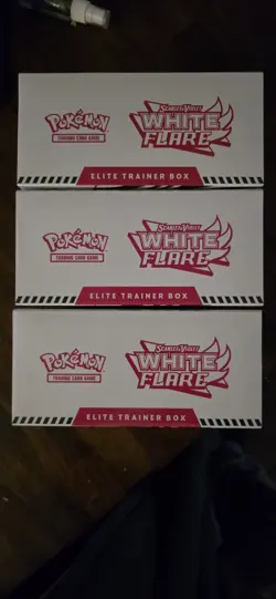 Pokemon SV 3 White Flare Elite Trainer Box ETB Lot Of 3 - Image 2