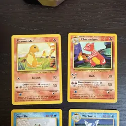 Pokemon TCG 1999 Base Set Starter Trio PAIR OF 6 (24, 30, 42, 44, 46, 63) - Image 2