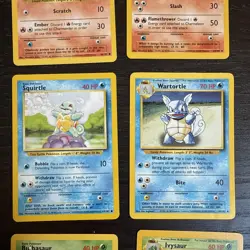 Pokemon TCG 1999 Base Set Starter Trio PAIR OF 6 (24, 30, 42, 44, 46, 63) - Image 3
