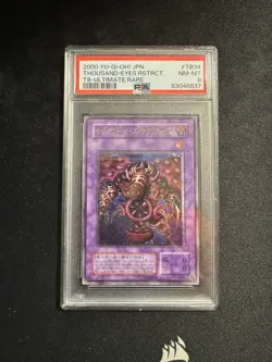Yu-Gi-Oh! TCG Thousand-Eyes Restrict Ultimate Rare TB-34 PSA 8 - Image 1