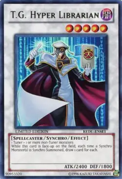 T.G. Hyper Librarian - REDU-ENSE1 - Super Rare - Limited Edition - Lightly Playe - Image 1