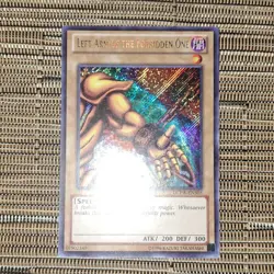 1996 Yu-Gi-Oh! Secret Rare Left Arm of the Forbidden One LCYW-EN305 - Image 4