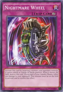 Yugioh! MP Nightmare Wheel - MIL1-EN024 - Common - 1st Edition Moderately Played - Image 1
