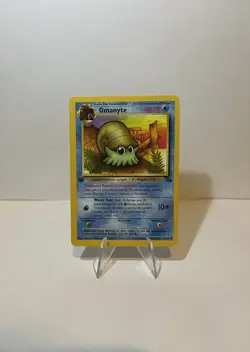 Pokemon TCG Omanyte 52/62 1st Edition Fossil Common WOTC Card - Image 1