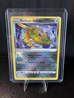 2022 Pokemon TCG Card Sword & Shield Lost Origin Radiant Steelix #124/196 NM - Image 1