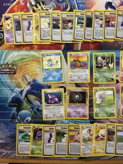 Vintage Pokemon Card Lot WOTC Fire Dragonite Flareon Vaporeon W Stamp Vulpix - Image 3