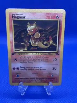 1st Edition Magmar 39/62 - Fossil - Uncommon Pokemon Card - Near Mint (NM) - Image 1