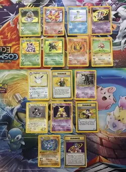 Vintage Pokemon Card Lot WOTC Holo First Edition Etc Fire Moltres Alakazam - Image 1
