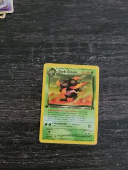 Dark Gloom 36/82 1st Edition NM Near Mint Team Rocket Pokemon Card - Image 1