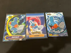 Topps Mudkip #58 Pokemon Advanced Series 2003 & two more Mudkip cards - Image 1