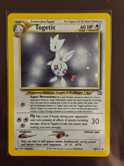 Togetic 16/111 Pokemon Neo Genesis Holo Rare Card - LP - Image 1