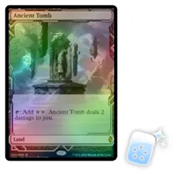 FOIL ANCIENT TOMB Zendikar Rising Expeditions Magic MTG MINT CARD - Image 1