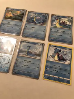 Lot of 6 Lapras Pokemon Cards - Image 1