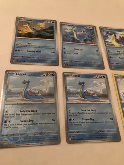 Lot of 6 Lapras Pokemon Cards - Image 2