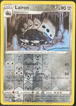 Lairon 088/159 Crown Zenith Reverse Holo - Pokemon Card - Image 1