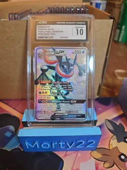 CGC 10 Greninja GX SV56 Hidden Fates Shiny Vault Holo Pokemon Card - Image 1