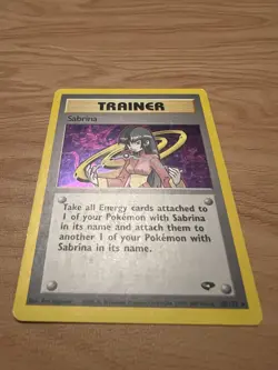 Pokemon TCG WOTC Sabrina Trainer Gym Challenge Holo Card 20/132 - Image 3