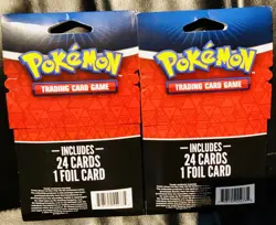 2 Unopened Pokemon 25 Card Packs: With ONE GUARANTEED RARE FOIL CARD IN EACH - Image 2