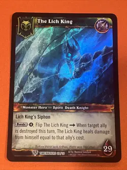World of Warcraft TCG Timewalkers 28/30 The Lich King Foil LP Card Game - Image 1