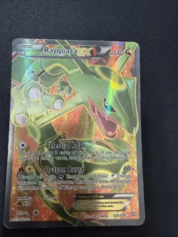 Pokemon Rayquaza EX Full Art Holo Ultra Rare Card Dragons Exalted 123/124 - Image 1