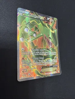 Pokemon Rayquaza EX Full Art Holo Ultra Rare Card Dragons Exalted 123/124 - Image 3
