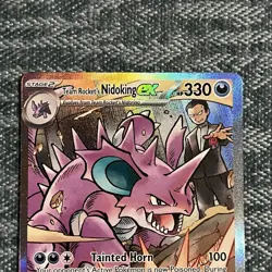 Pokemon TCG Team Rockets Nidoking EX Holo Card 233/182 Destined Rivals SIR NM - Image 3