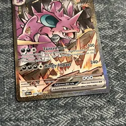 Pokemon TCG Team Rockets Nidoking EX Holo Card 233/182 Destined Rivals SIR NM - Image 4