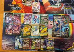 Pokemon Card Lot Full Art Alt Art Fire Skyla Mew Mewtwo Pikachu 26 Cards - Image 1