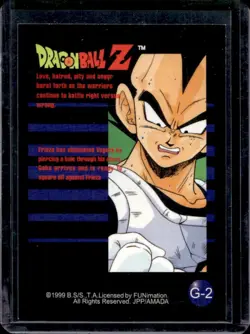 1999 ArtBox Dragon Ball Z Frieza has eliminated Vegeta . Prizm Cards #G-2 - Image 2