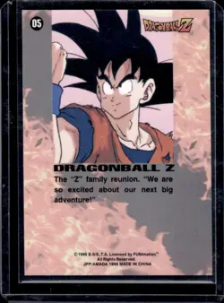 1996 Dragon Ball Z The Z Family Reunion Prism Card #05 - Image 2