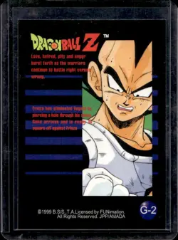 1999 ArtBox Dragon Ball Z Frieza has eliminated Vegeta . Prizm Cards #G-2 - Image 2