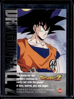 1998 Dragon Ball Z Funimation Gohan Prism Card #G8 - Image 2