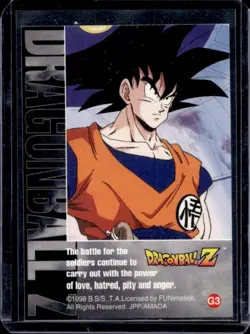 1998 Dragon Ball Z Funimation Krillin Prism Card #G3 - Image 2