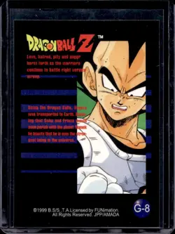 1999 ArtBox Dragon Ball Z Vegeta Prizm Cards #G-8 - Image 2