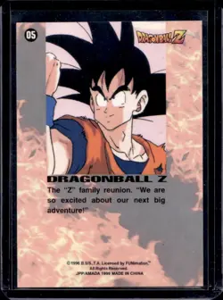 1996 Dragon Ball Z The Z Family Reunion Prism Card #05 - Image 2