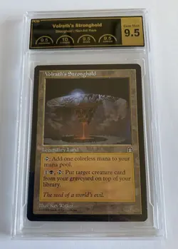Volrath's Stronghold PCG 9.5 QUAD+ Gem Mint, Magic the Gathering Stronghold 1998 - Image 1