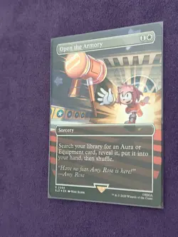 FOIL Open The Armory MTG SLD Sonic The Hedgehog Secret Lair NM - Image 2