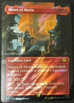 MTG *Mines Of Moria Borderless Surge Foil X1* (LP) Lord Of The Rings - Image 1