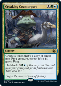 x1 Croaking Counterpart - Foil R MTG Innistrad: Midnight Hunt M/NM, English - Image 1