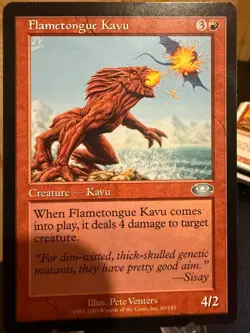 MTG Magic the Gathering Planeshift Flametongue Kavu - Image 1