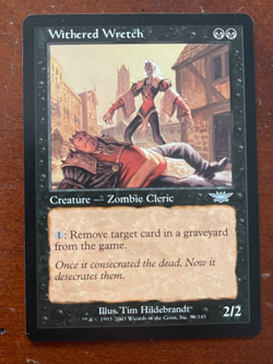 MTG Magic the Gathering Legions Withered Wretch LP - Image 1