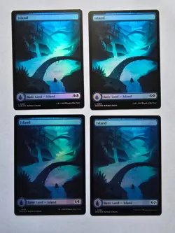 4x Island (263) - Foil - Full Art - Wilds of Eldraine - Near Mint - MTG - Image 1